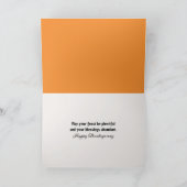 Erntedank Herbstkürme und Mums in einer Scheune Karte (Innenseite)