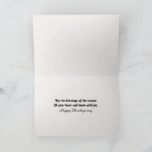 Erntedank Herbstkürme und Mums in einer Scheune Karte (Innenseite)