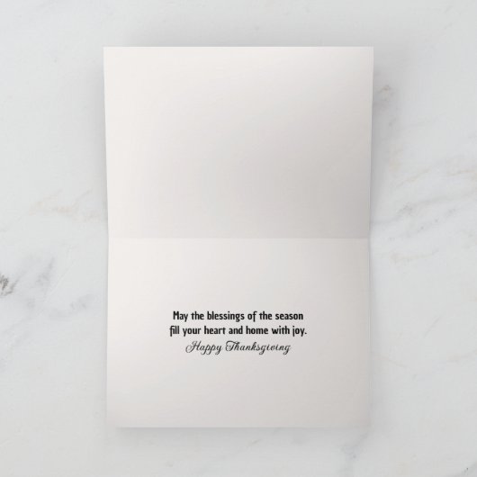 Erntedank Herbstkürme und Mums in einer Scheune Karte (Innenseite)