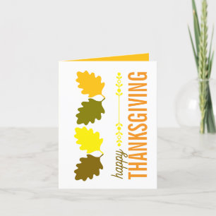 Erntedank Herbstlaub Feiertagskarte