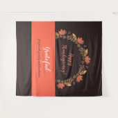 Erntedank Herbstlaub Foto Hintergrund Wandteppich (Vorderseite (Horizontal))