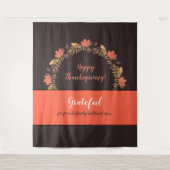 Erntedank Herbstlaub Foto Hintergrund Wandteppich (Vorderseite)