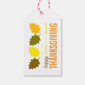 Erntedank Herbstlaub Geschenkanhänger (Vorderseite)