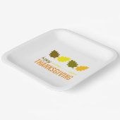 Erntedank Herbstlaub Pappteller (Gewinkelt)