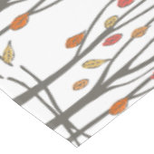 Erntedank Herbstlaub personalisiert Familienname Tischdecke (Schrägansicht)