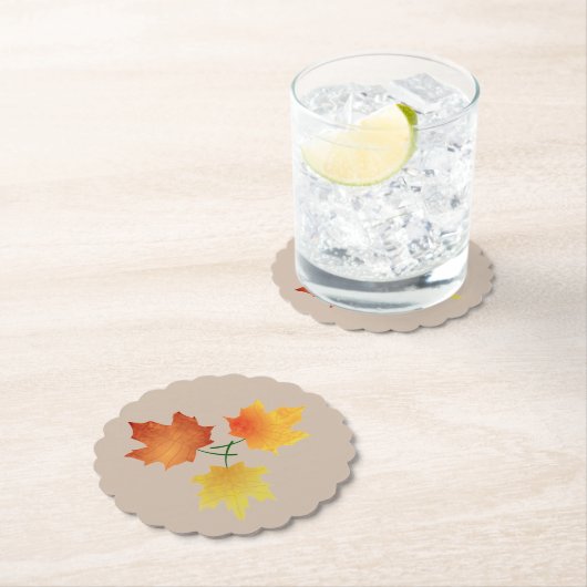 Erntedank Herbstlaub Untersetzer (Vor Ort)