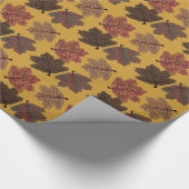 Erntedank-Herbstlaub-Verpackungs-Papier Geschenkpapier (Ecke)