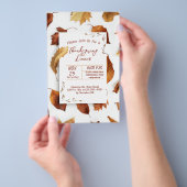 Erntedank Herbstlaube Abendessen Einladung Flyer (Handgriff)