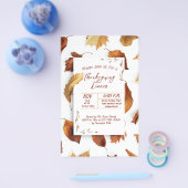 Erntedank Herbstlaube Abendessen Einladung Flyer (Einzeln)