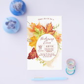 Erntedank Herbstlaube Abendessen Einladung Flyer (Einzeln)