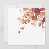 Erntedank Herbstlaube Pumpkin Dinner Einladung (Rückseite)