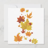 Erntedank Herbstlaube Pumpkin Dinner Einladung (Rückseite)