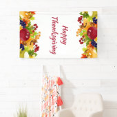 Erntedank Herbstlaubs Apples Berries Editable Banner (Insitu)