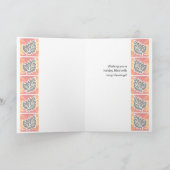 Erntedank Herbstleaf-Karte für Nichte Feiertagskarte (Innenseite)