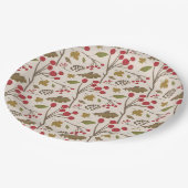 Erntedank Herbstleaves Herbstessen Party Pappteller (Schrägansicht)