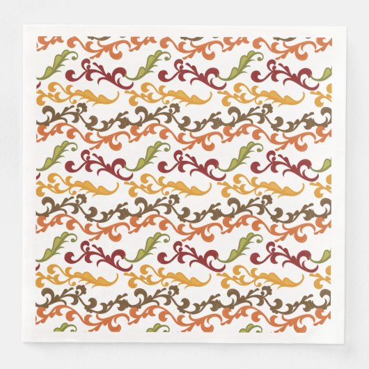 Erntedank Herbstleaves Napkins Serviette (Vorderseite)
