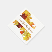 Erntedank Herbstleaves Papier Napkins Serviette (Ecke)