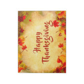 Erntedank Herbstlebe auf Altpapier Notizblock (Rotiert)