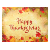 Erntedank Herbstlebe auf Altpapier Notizblock (Vorderseite)