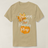 Erntedank Herbstleeves und Kürbiskuits Bitte schne T-Shirt (Design vorne)