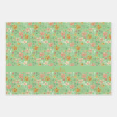 Erntedank Herbstliche Blume gelber Mustername Geschenkpapier Set (Vorderseite 2)