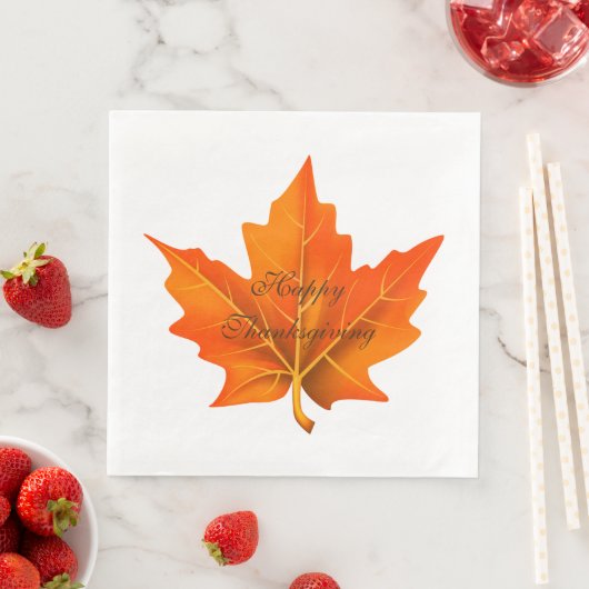 Erntedank Herbstpapier Napkins Serviette (Beispiel)