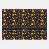 Erntedank Herbstpflanzlicher Name Geschenkpapier Set (Vorderseite 2)