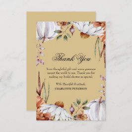 Erntedank Herbstsaison Brautparty Dankeskarte