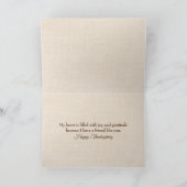 Erntedank Herbstuntergänge Feiertagskarte (Innenseite)