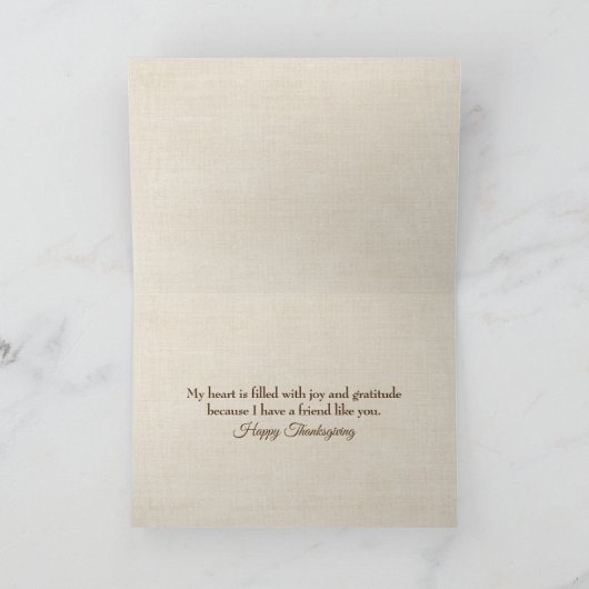 Erntedank Herbstuntergänge Feiertagskarte (Innenseite)