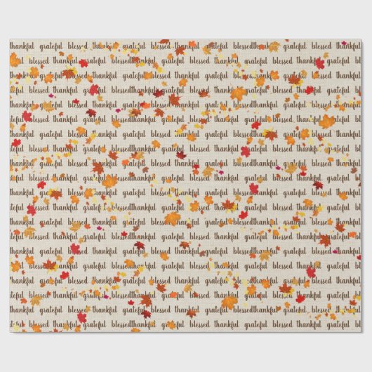 Erntedank Herbstuntergänge Geschenkpapier (Flach)