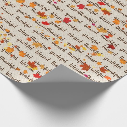 Erntedank Herbstuntergänge Geschenkpapier (Ecke)