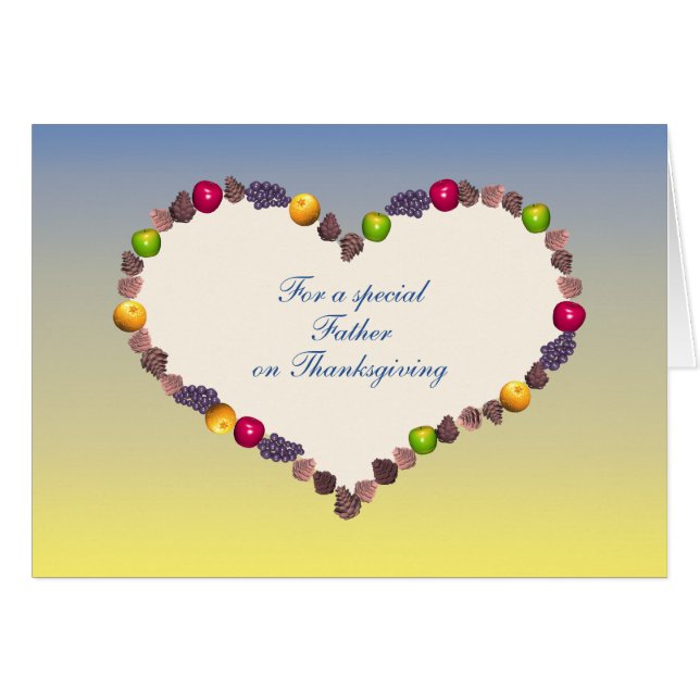 Erntedank Herz - für den Vater (Vorderseite (Horizontal))