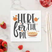 Erntedank hier für das Pie Funny Paper Napkin Serviette (Beispiel)