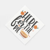 Erntedank hier für das Pie Funny Paper Napkin Serviette (Ecke)