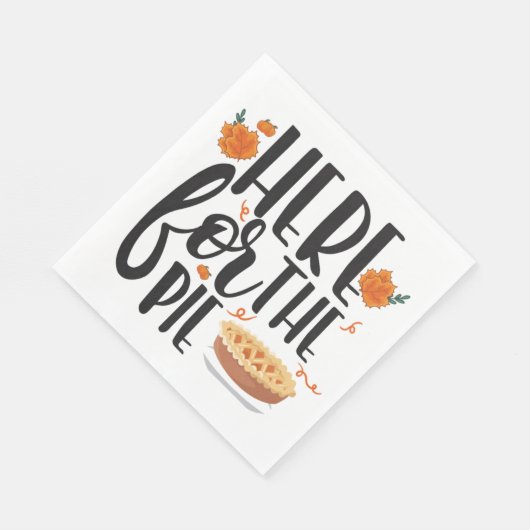 Erntedank hier für das Pie Funny Paper Napkin Serviette (Ecke)