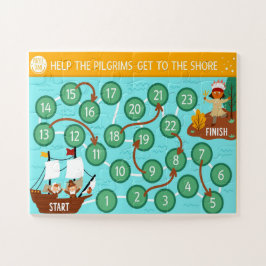 Erntedank hilft den Pilgern, an die Küste zu komme Puzzle