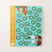 Erntedank hilft den Pilgern, an die Küste zu komme Puzzle (Vertikal)