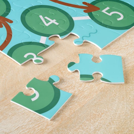 Erntedank hilft den Pilgern, an die Küste zu komme Puzzle (Seite)