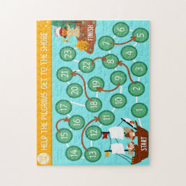 Erntedank hilft den Pilgern, an die Küste zu komme Puzzle