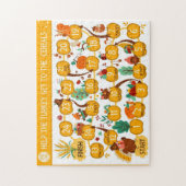 Erntedank hilft der Türkei, die Getreidehaare zu f Puzzle (Vertikal)