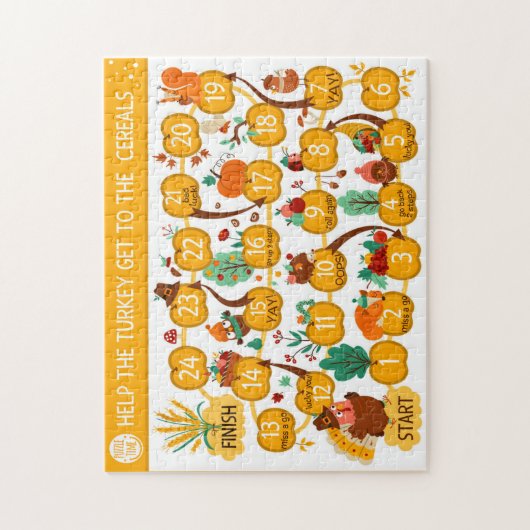 Erntedank hilft der Türkei, die Getreidehaare zu f Puzzle (Vertikal)