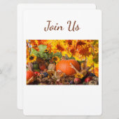 ERNTEDANK HLIDAY EREIGNIS EINLADUNG (Vorne/Hinten)