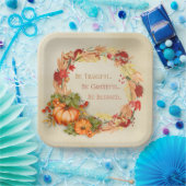 Erntedank Holiday 9" Square Paper Plate Pappteller (Party)