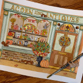 Erntedank Holiday Antique Store mit Eichhörnchen Puzzle