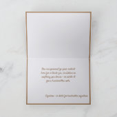 Erntedank Holiday - Benutzerdefinierter Hinweis Karte (Innenseite)