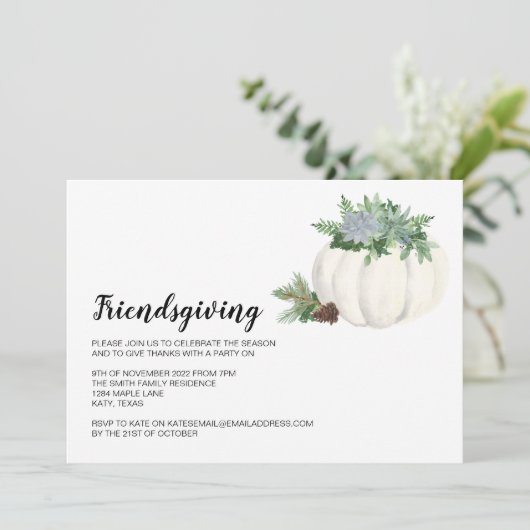 Erntedank Holiday Business Center Einladung (Stehend Vorderseite)