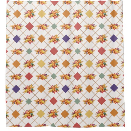 Erntedank Holiday Dusche Vorhang (Vorderseite)