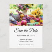 Erntedank Holiday Harvest Save the Date Einladungspostkarte (Vorderseite)