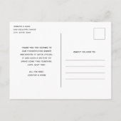 Erntedank Holiday Herbst Ernte Vielen Dank Postkarte (Rückseite)